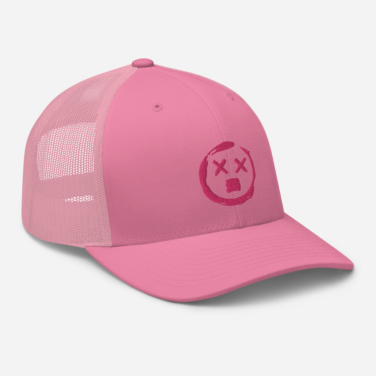 Trucker-Cap - Bestickt, Eyes XX, No Sleep (Nessun Dorma), pink pink