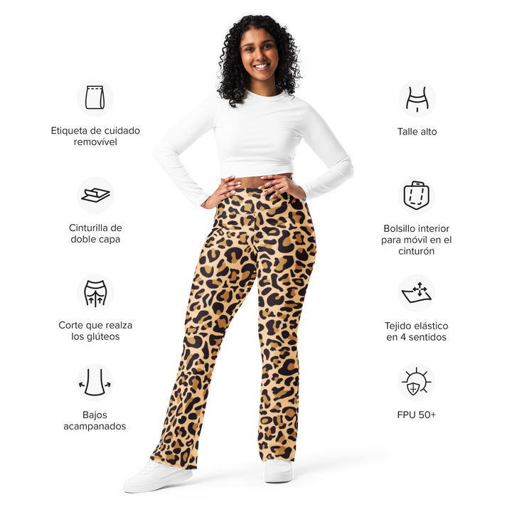 Udvidede leggings - leopard