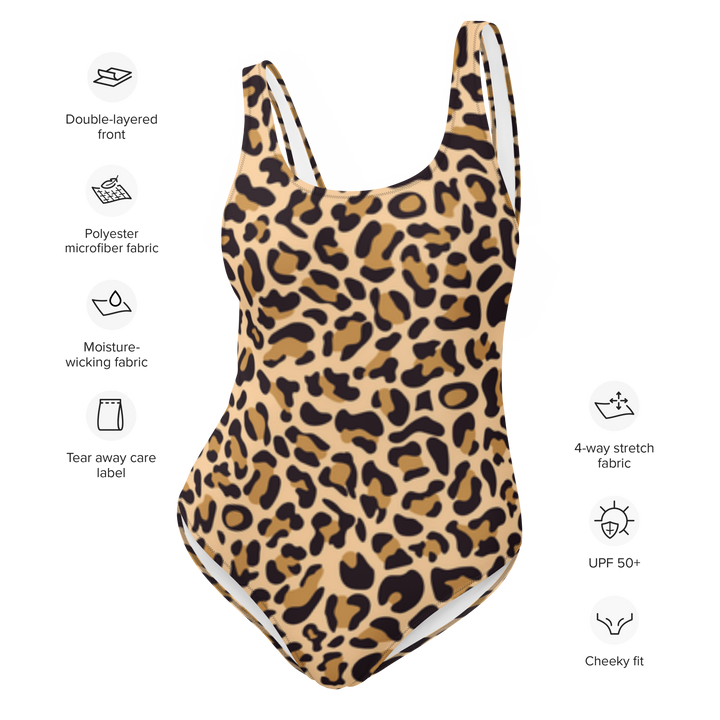 Badedragt i ét stykke - leopard