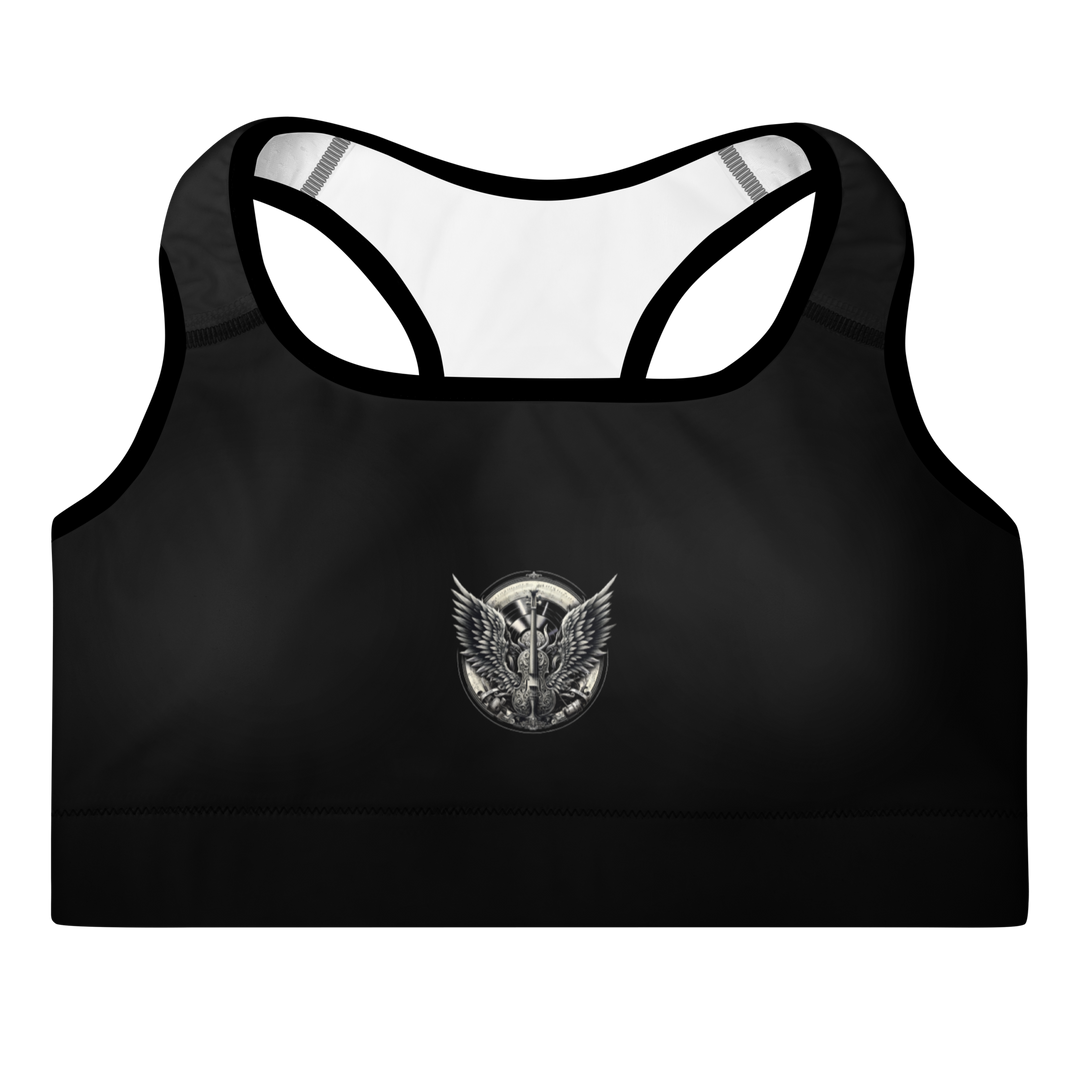 Padded Sports Bra - Cello and Wings Crest