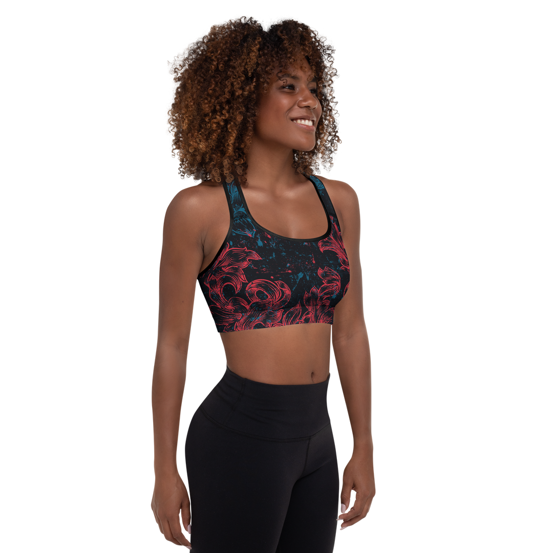 Padded Sports Bra - Crest Floral