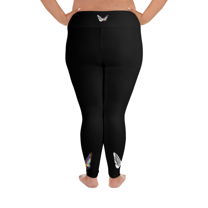 Plus Size Leggings - Toxic Rain, Madame Butterfly, Butterfly