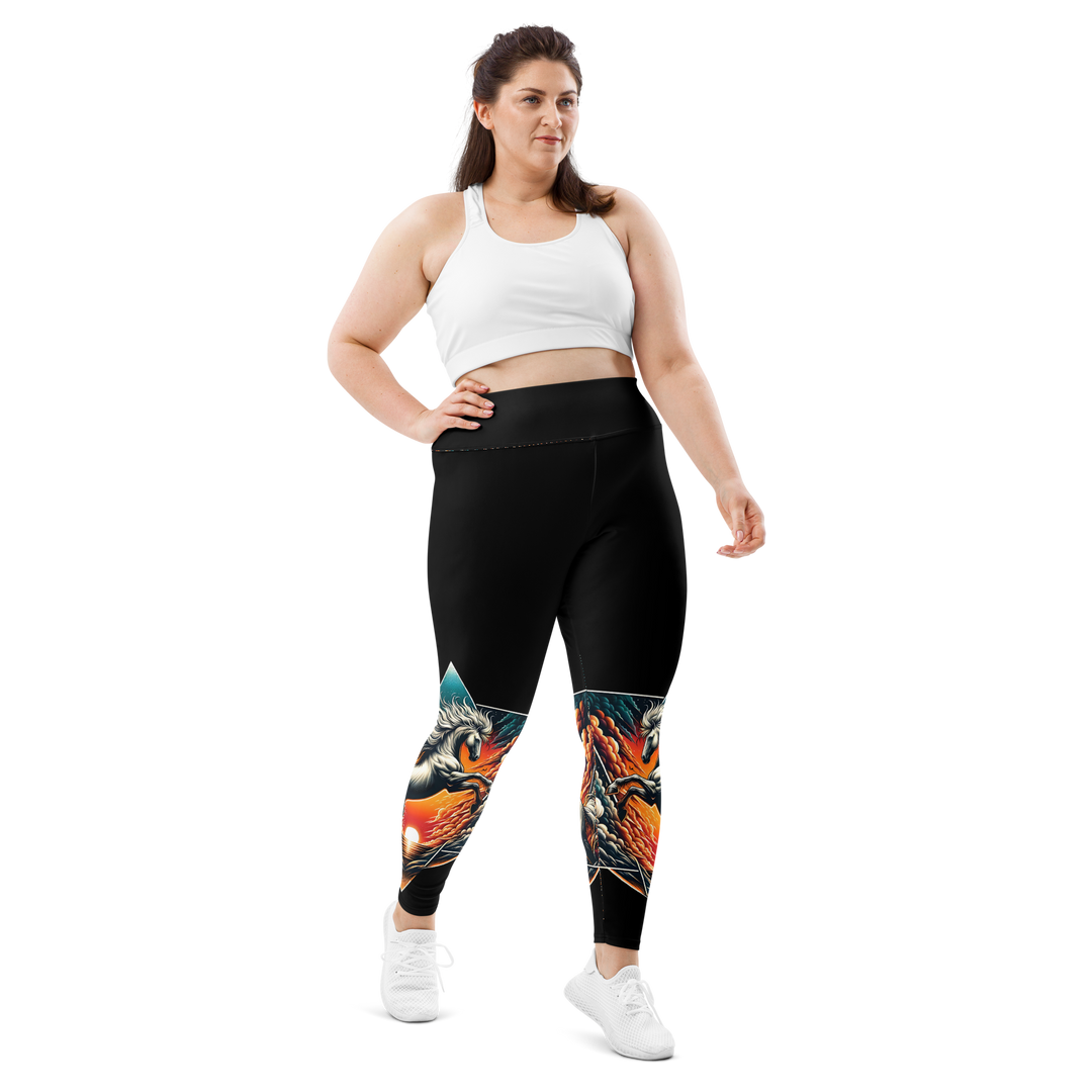 Plus Size Leggings - Vilde heste er vilde