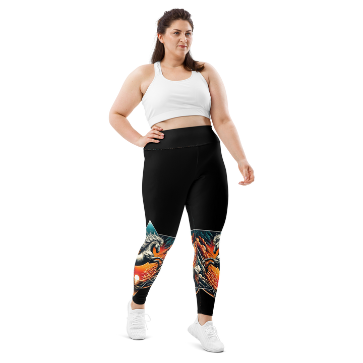 Plus Size Leggings - Vilde heste er vilde