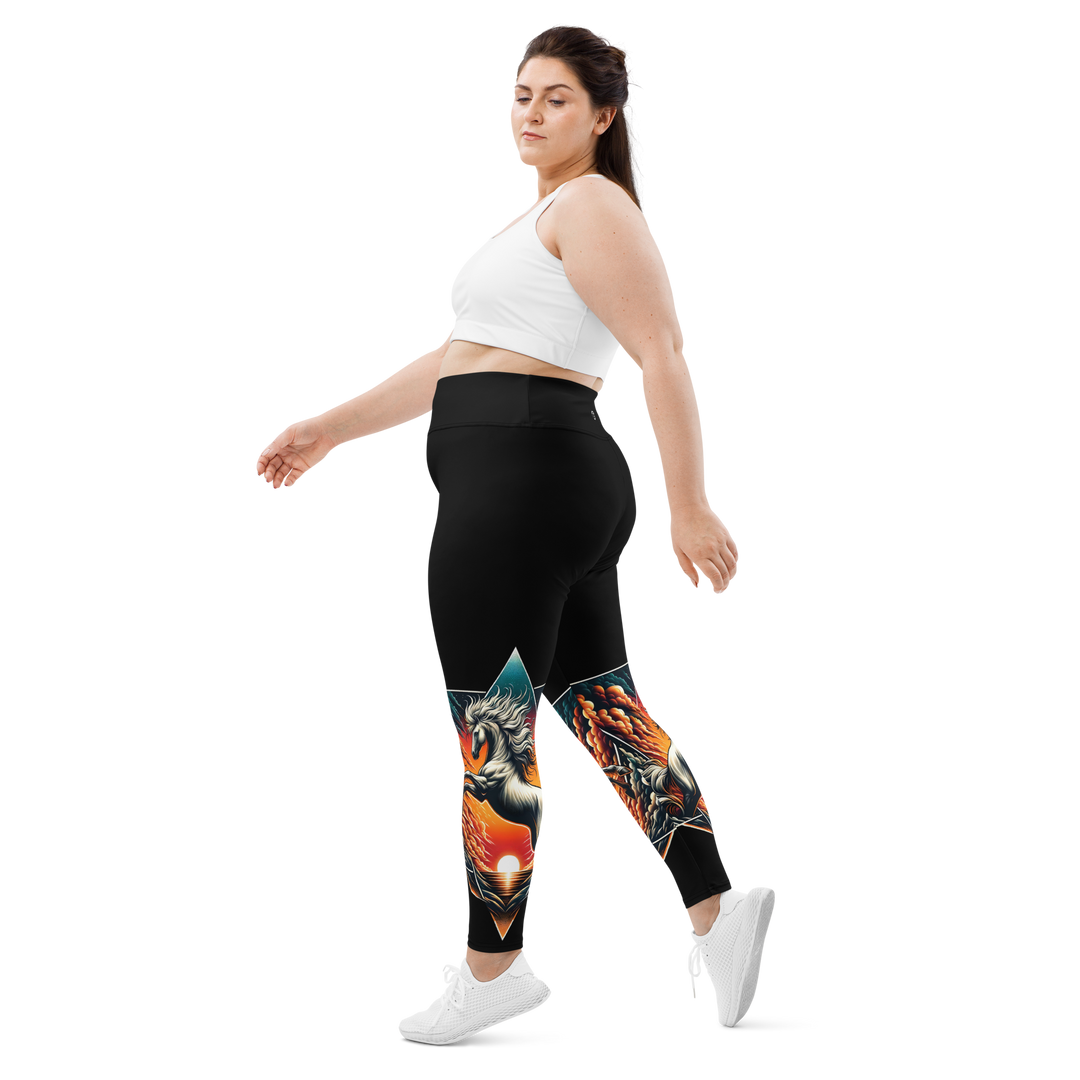 Plus Size Leggings - Vilde heste er vilde