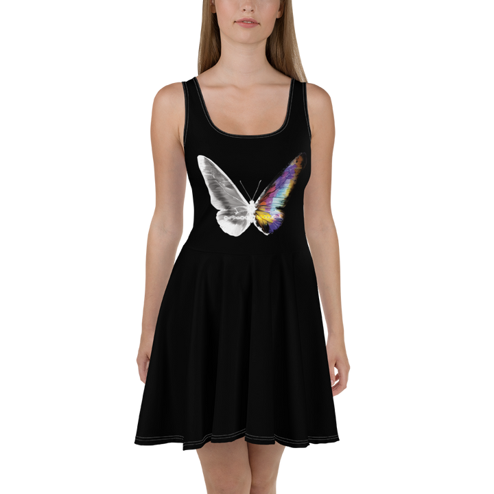 Dress - Toxic Rain, Madame Butterfly, butterfly, black