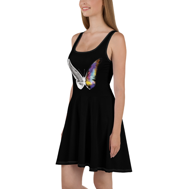 Dress - Toxic Rain, Madame Butterfly, butterfly, black