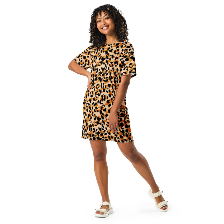 Premium T-Shirt Dress - Leopard