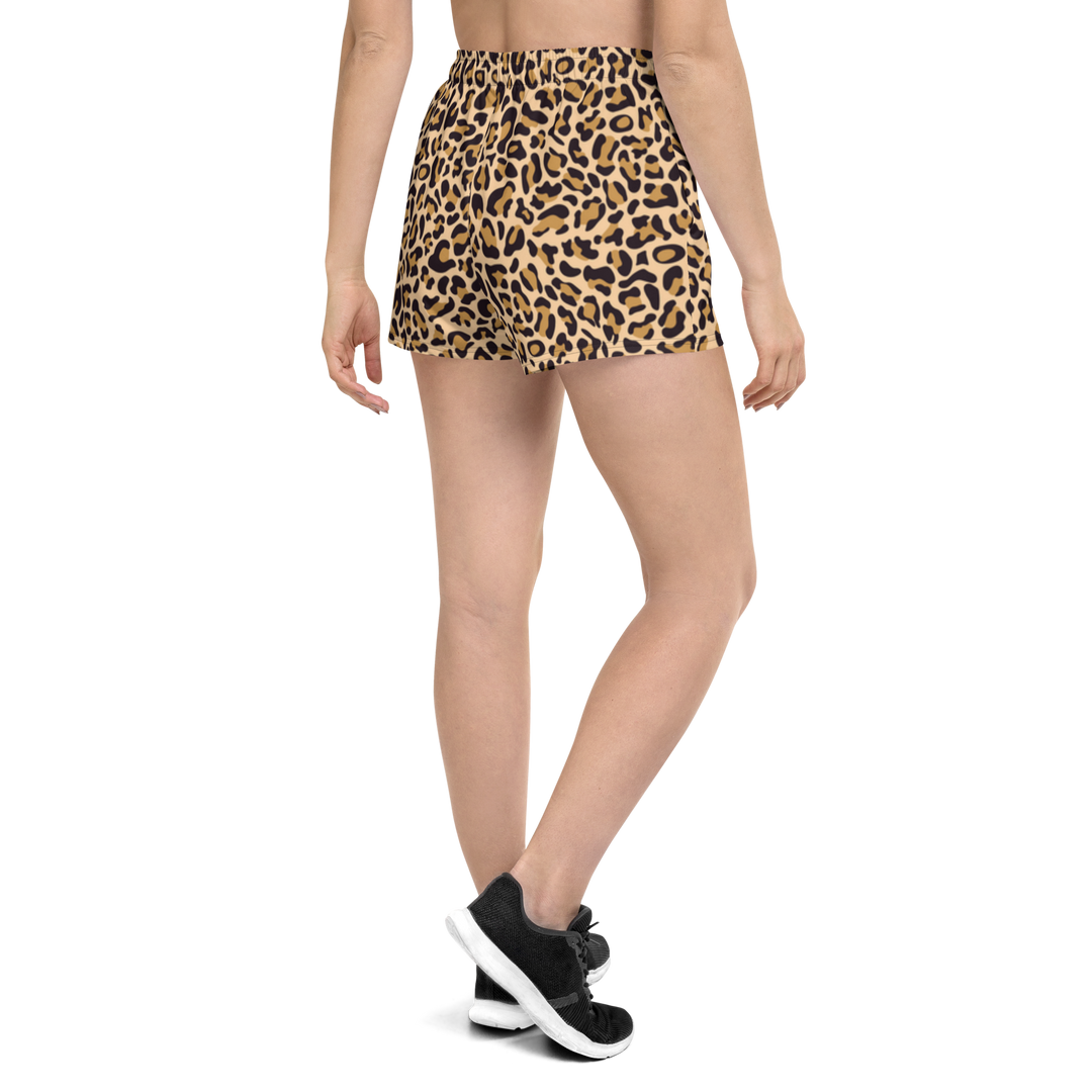 Sportliche Shorts Damen - Leopard