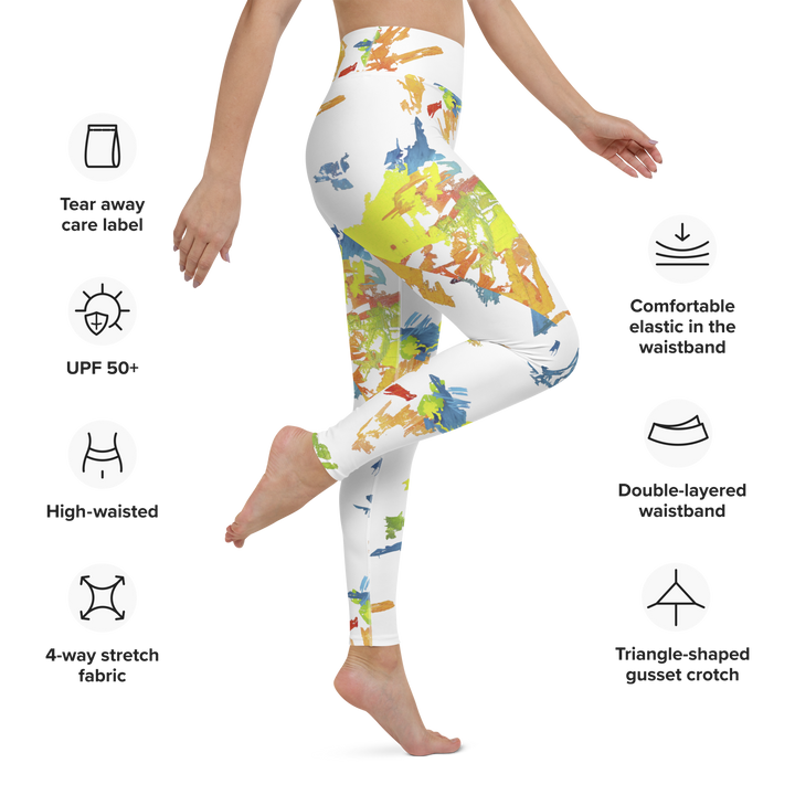 Leggings - Beethoven, Ode to Joy, white