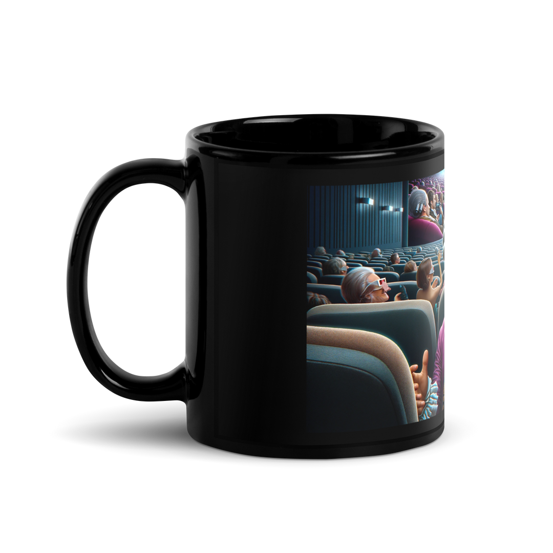 Black glossy mug - Mozart in 3D cinema