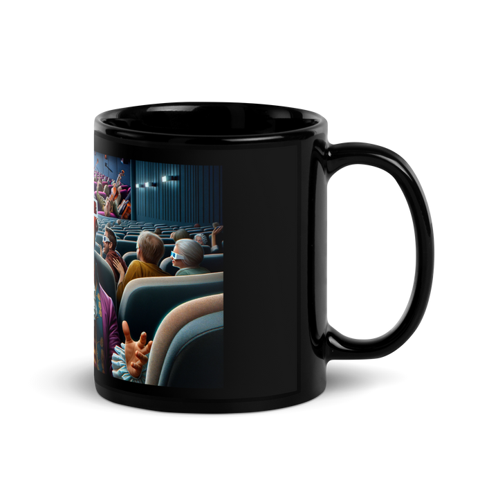 Black glossy mug - Mozart in 3D cinema