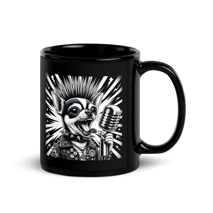 Black glossy mug - Gizmo RoXX Sings