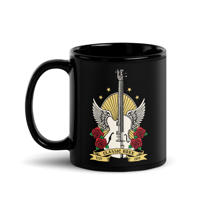 Black glossy mug - Guitar &amp; Cello RoXX