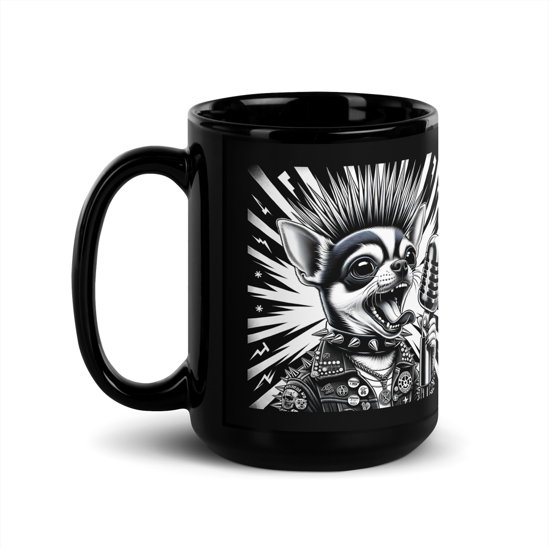 Black glossy mug - Gizmo RoXX Sings