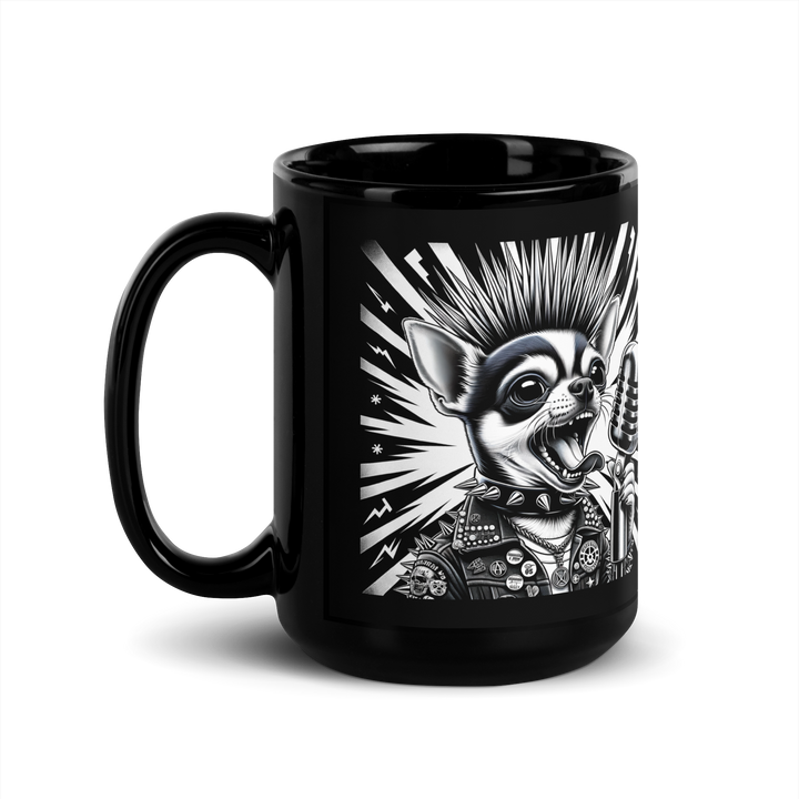 Black glossy mug - Gizmo RoXX Sings