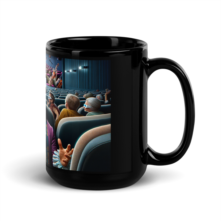 Black glossy mug - Mozart in 3D cinema