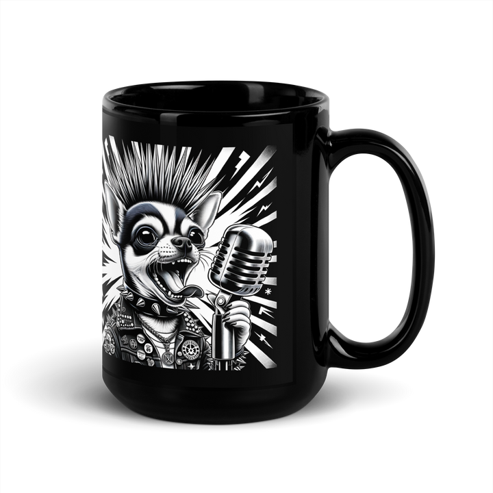 Black glossy mug - Gizmo RoXX Sings