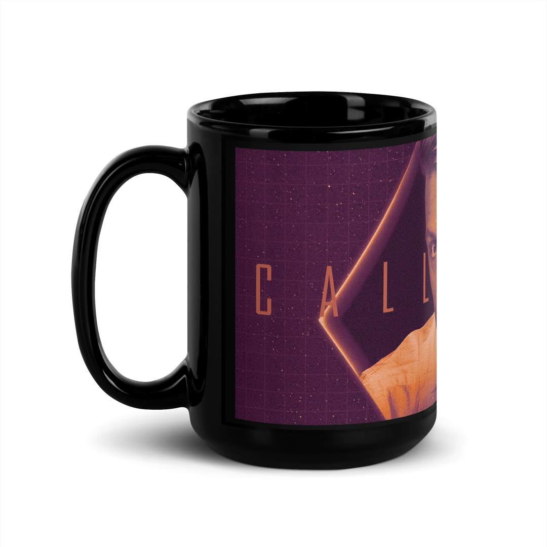 Black glossy mug - Call on me