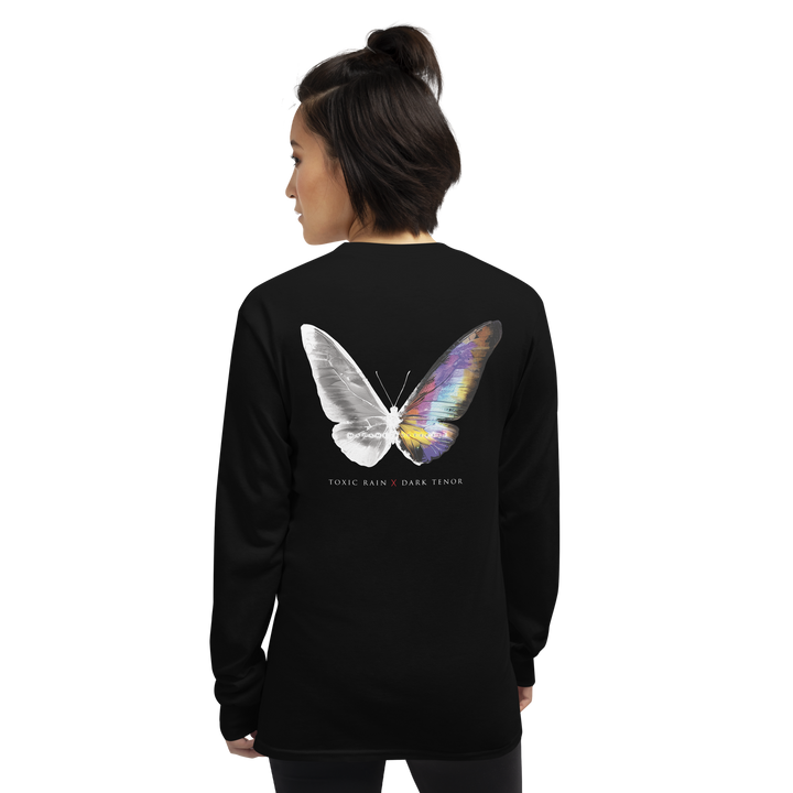 Long-sleeved shirt women - Toxic Rain, Madame Butterfly, butterfly