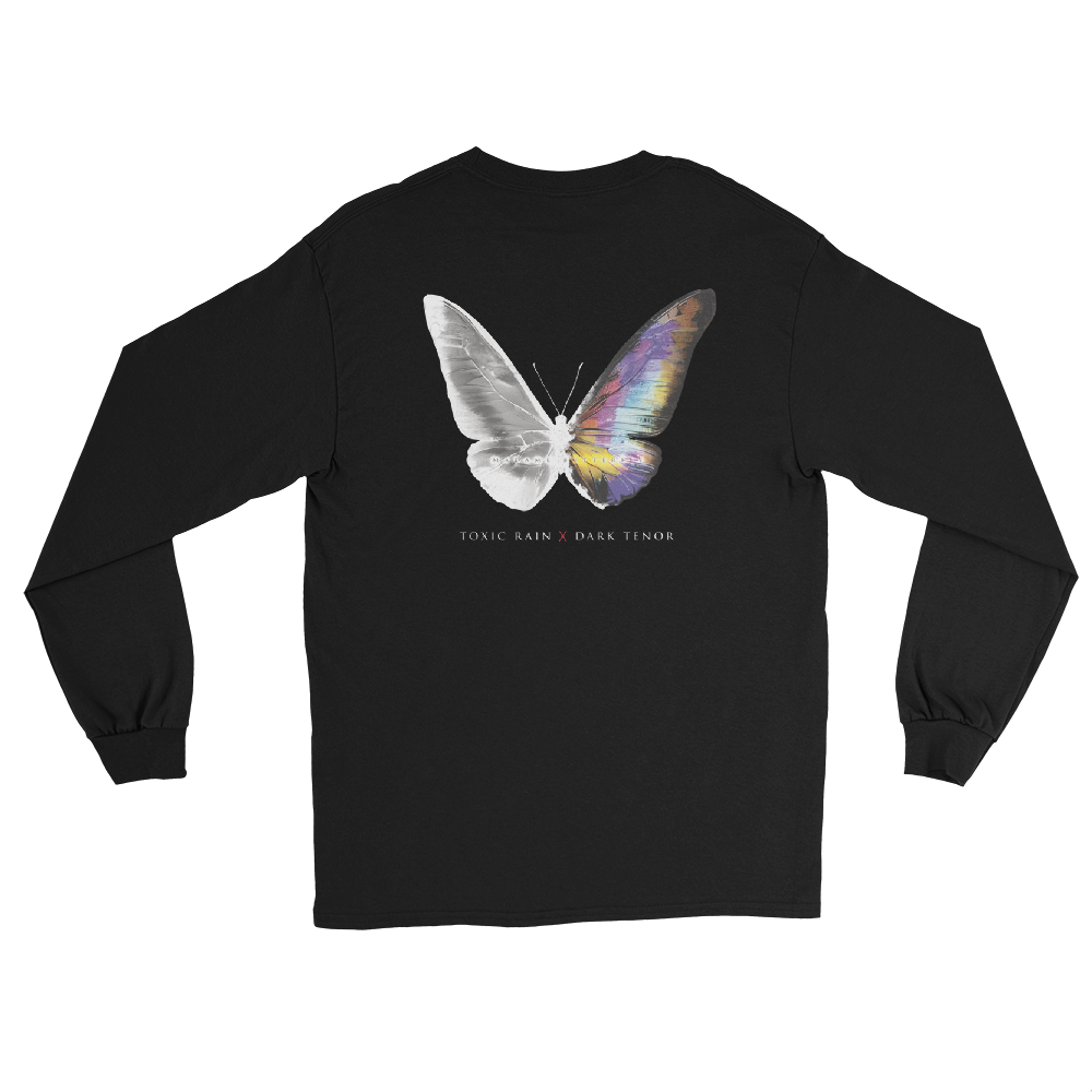 Long-sleeved shirt women - Toxic Rain, Madame Butterfly, butterfly