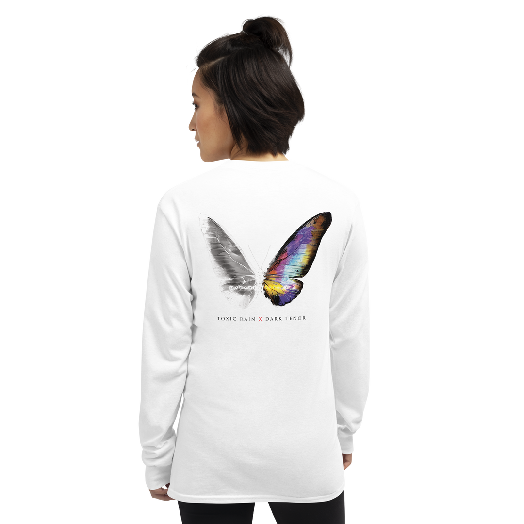 Long-sleeved shirt women - Toxic Rain, Madame Butterfly, butterfly