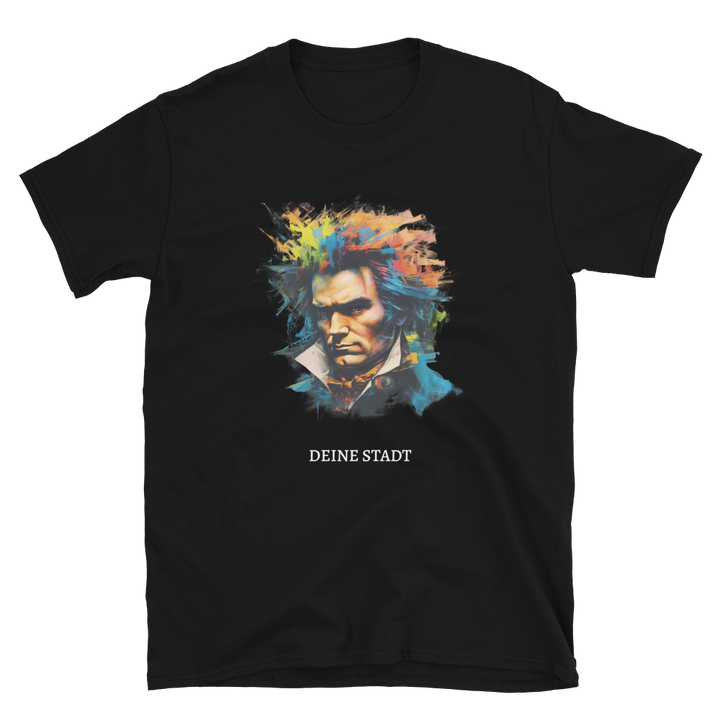 Kurzärmeliges Unisex-T-Shirt - Beethoven (personalisierbar)