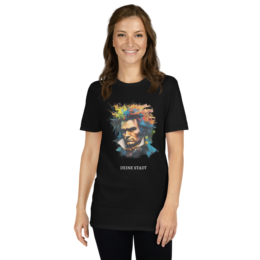 Kurzärmeliges Unisex-T-Shirt - Beethoven (personalisierbar)