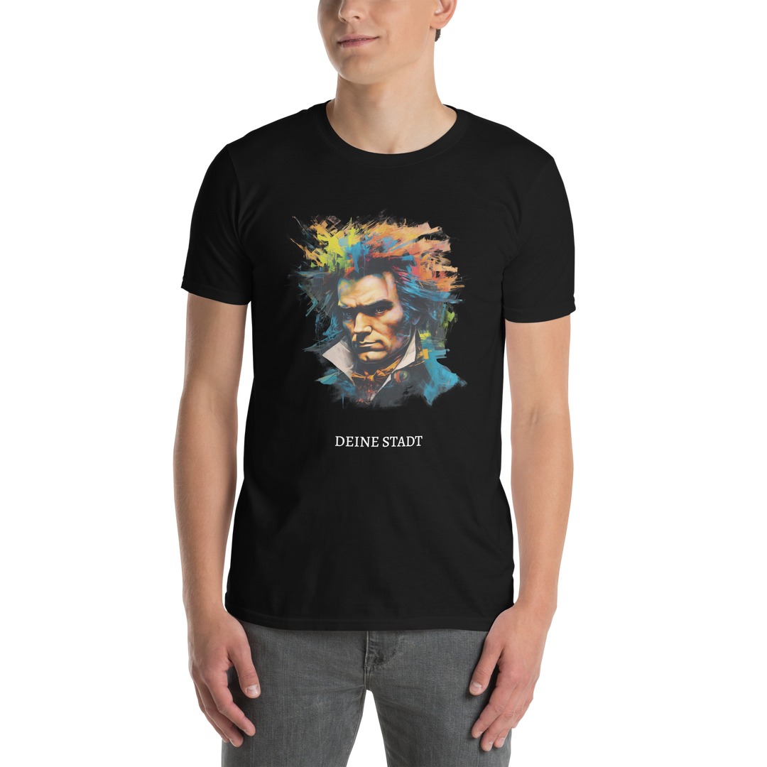 Kurzärmeliges Unisex-T-Shirt - Beethoven (personalisierbar)