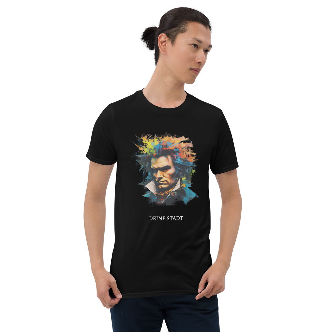 Kurzärmeliges Unisex-T-Shirt - Beethoven (personalisierbar)