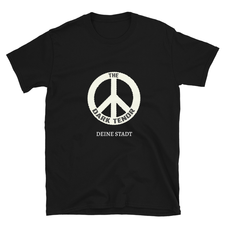 Kurzärmeliges Unisex-T-Shirt - Peace (personalisierbar)