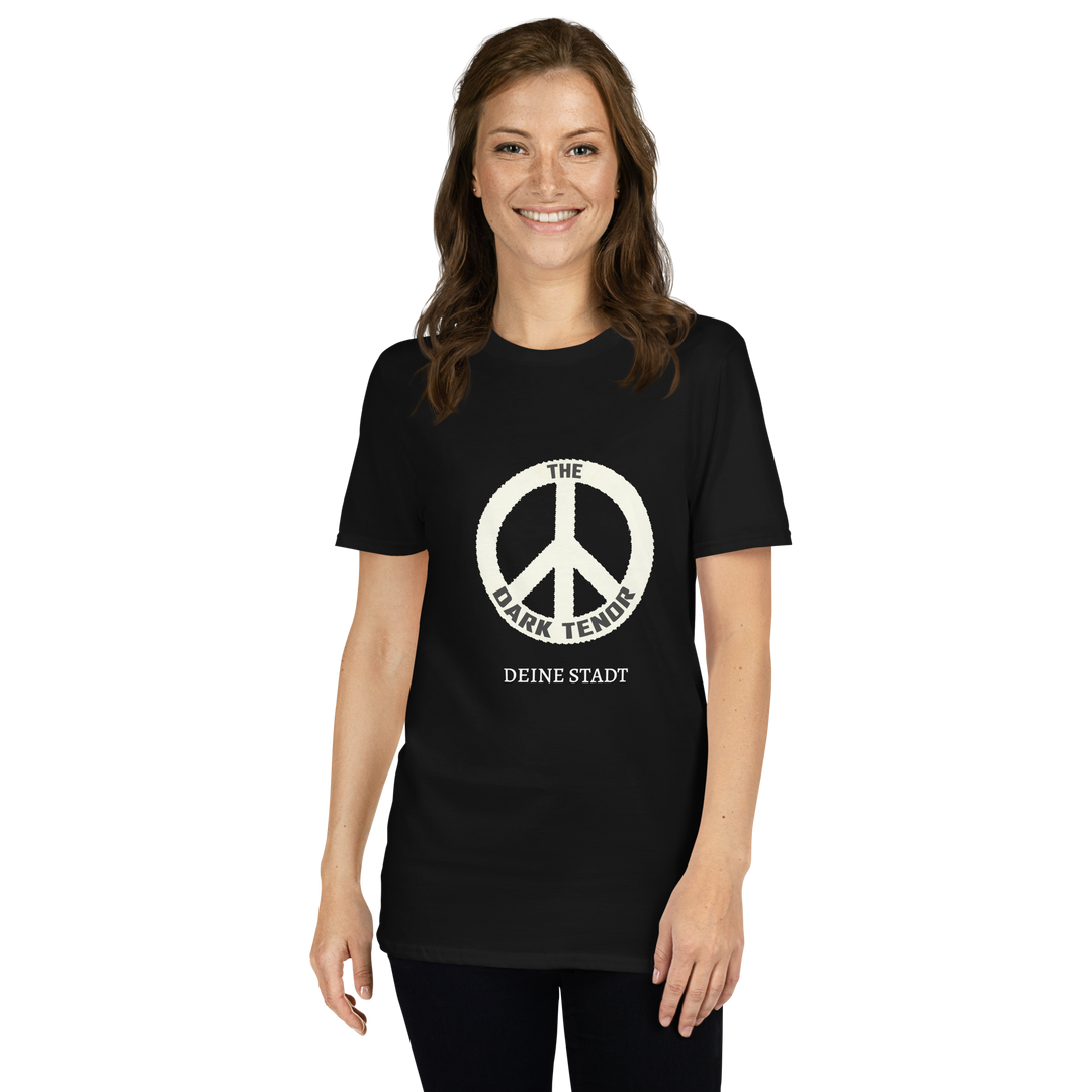 Kurzärmeliges Unisex-T-Shirt - Peace (personalisierbar)