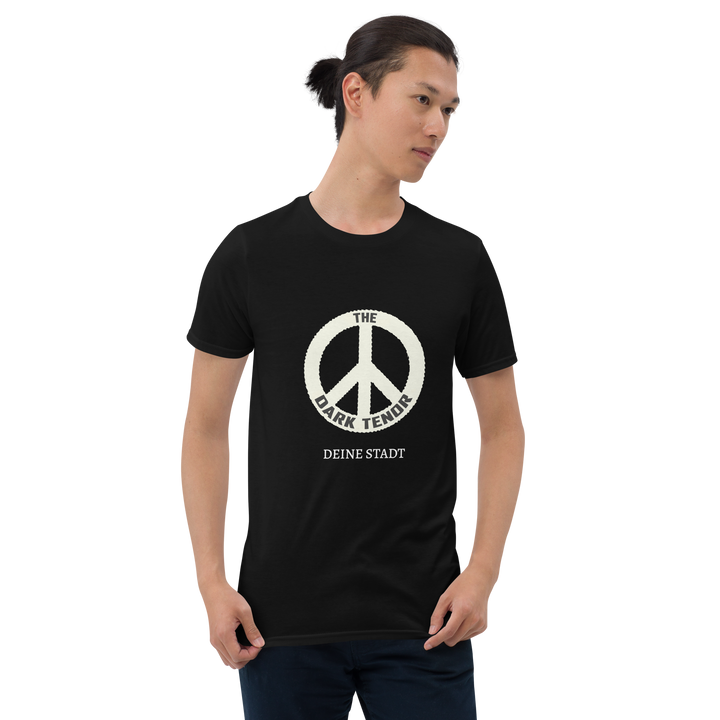 Kurzärmeliges Unisex-T-Shirt - Peace (personalisierbar)