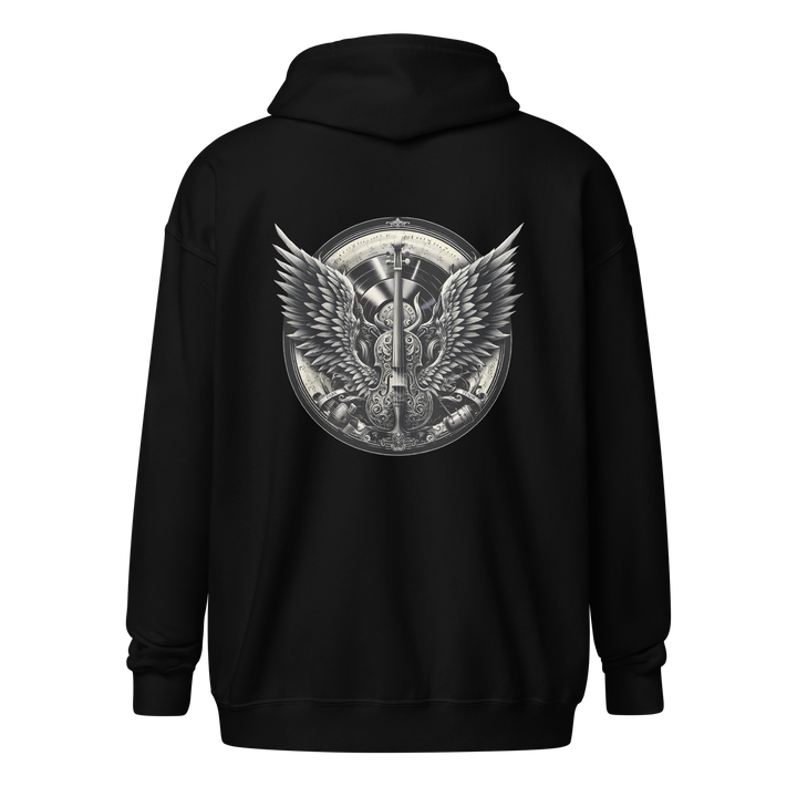 Zipper Hoodie Herren - Cello and Wings Wappen