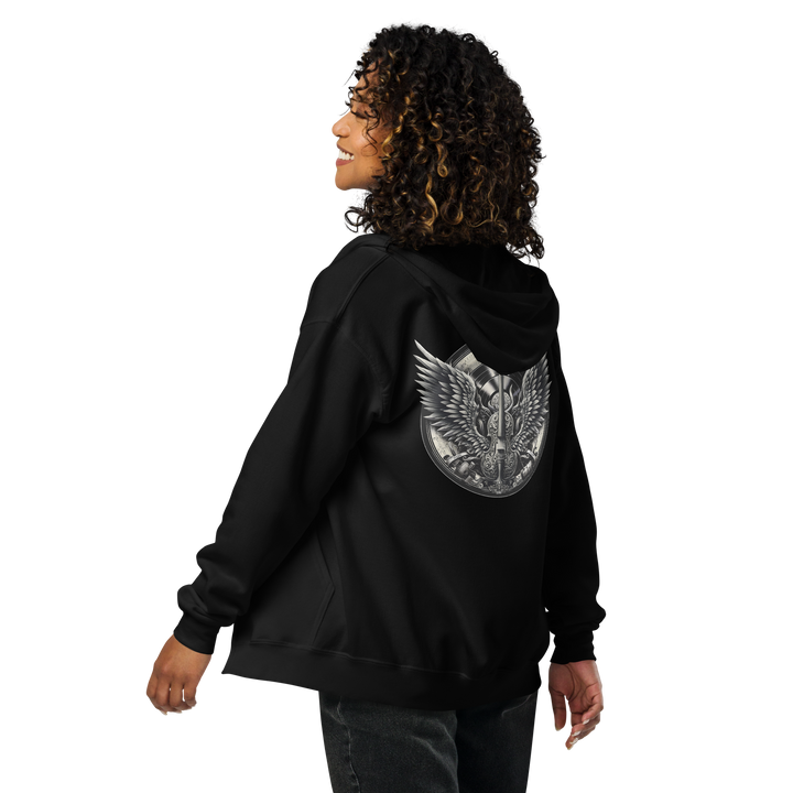 Zipper Hoodie Damen - Cello and Wings Wappen