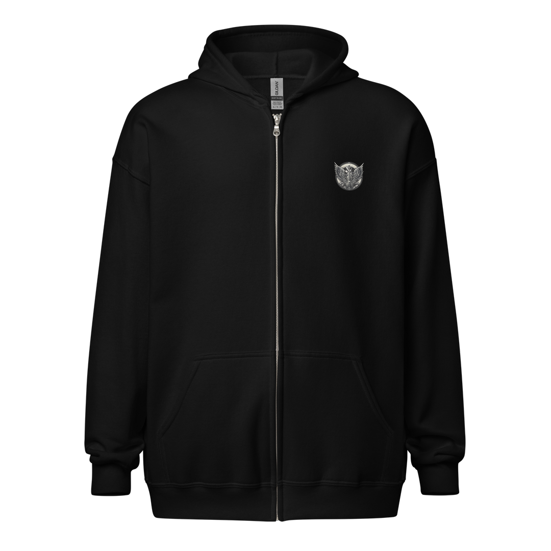 Zipper Hoodie Herren - Cello and Wings Wappen