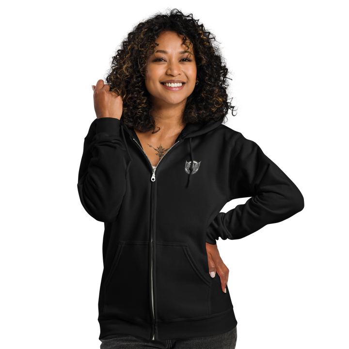 Zipper Hoodie Damen - Cello and Wings Wappen