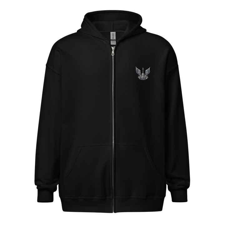 Zipper Hoodie Herren - Cello and Wings