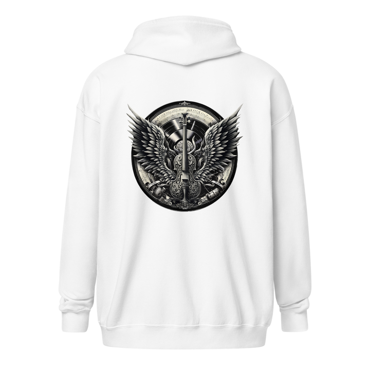 Zipper Hoodie Herren - Cello and Wings Wappen