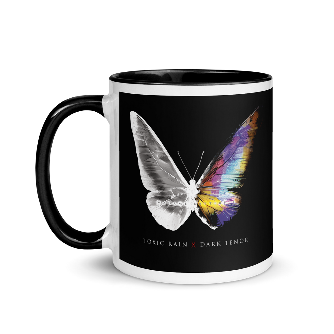 Mug with colored interior - Toxic Rain, Madame Butterfly, Butterfly