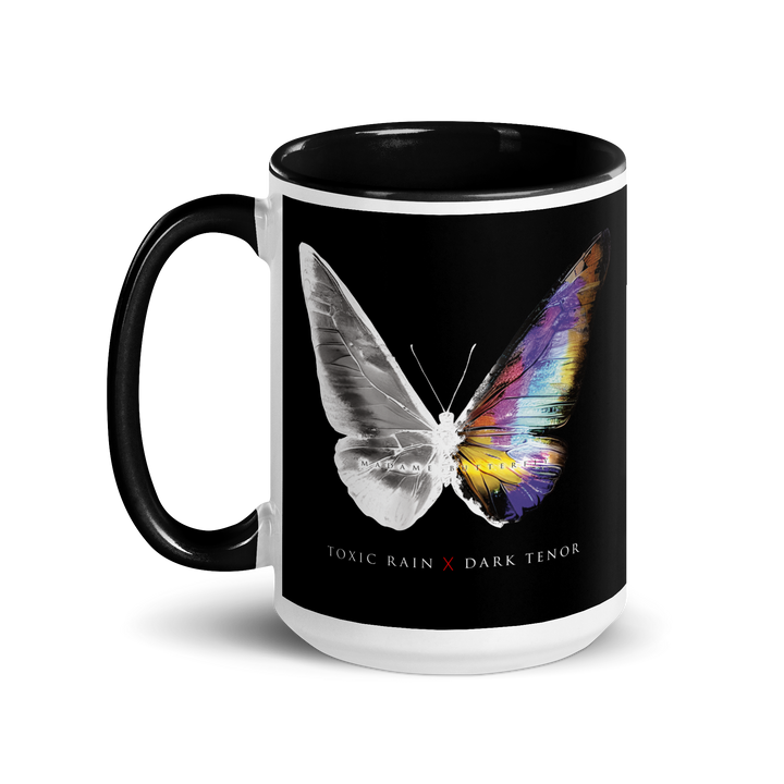 Mug with colored interior - Toxic Rain, Madame Butterfly, Butterfly