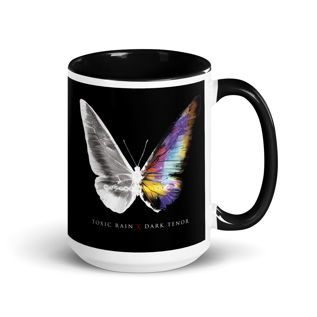 Mug with colored interior - Toxic Rain, Madame Butterfly, Butterfly