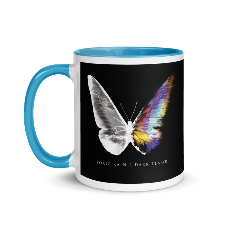 Mug with colored interior - Toxic Rain, Madame Butterfly, Butterfly