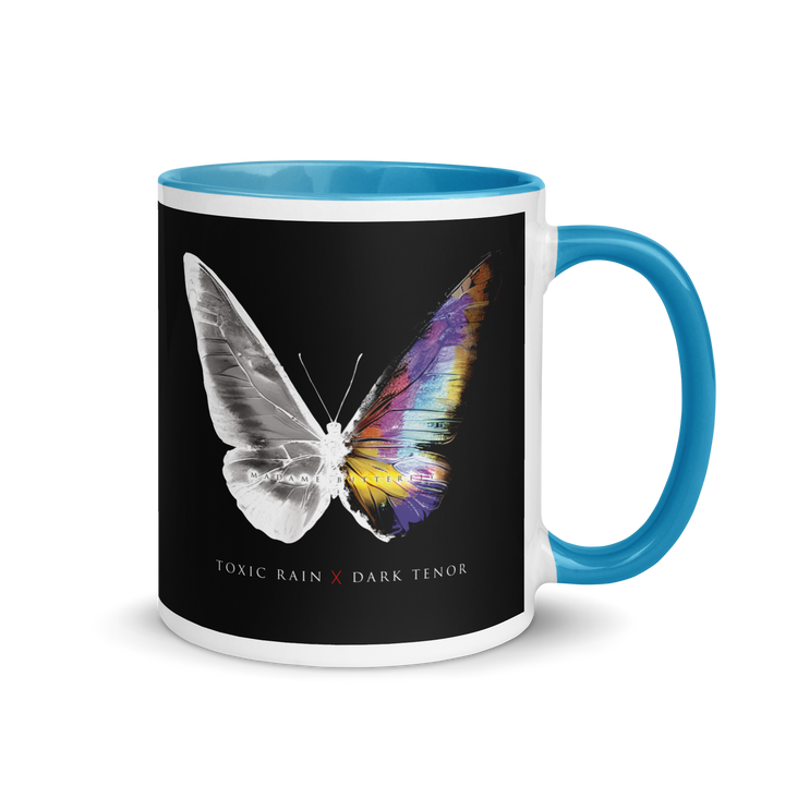 Mug with colored interior - Toxic Rain, Madame Butterfly, Butterfly