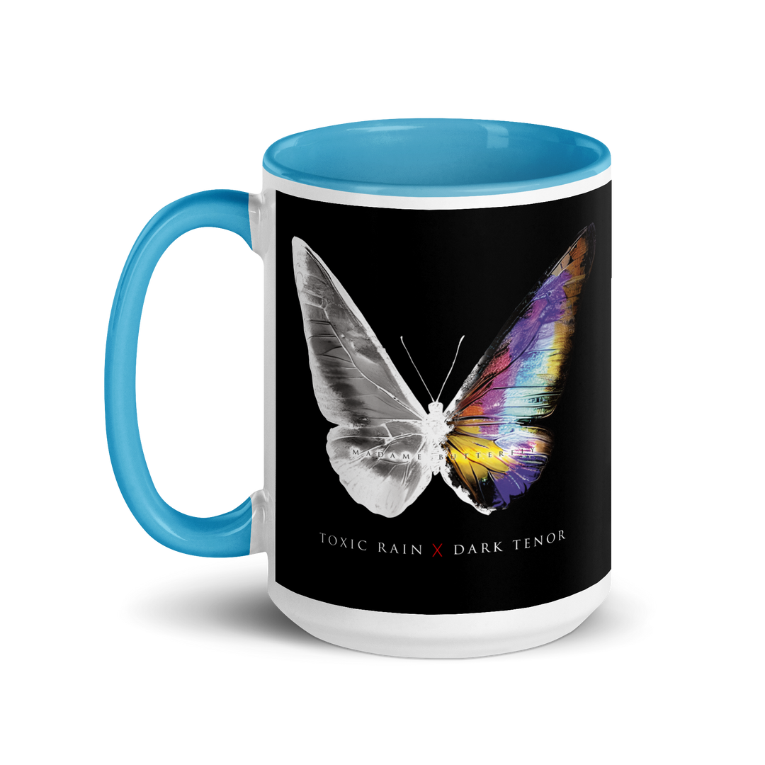 Mug with colored interior - Toxic Rain, Madame Butterfly, Butterfly