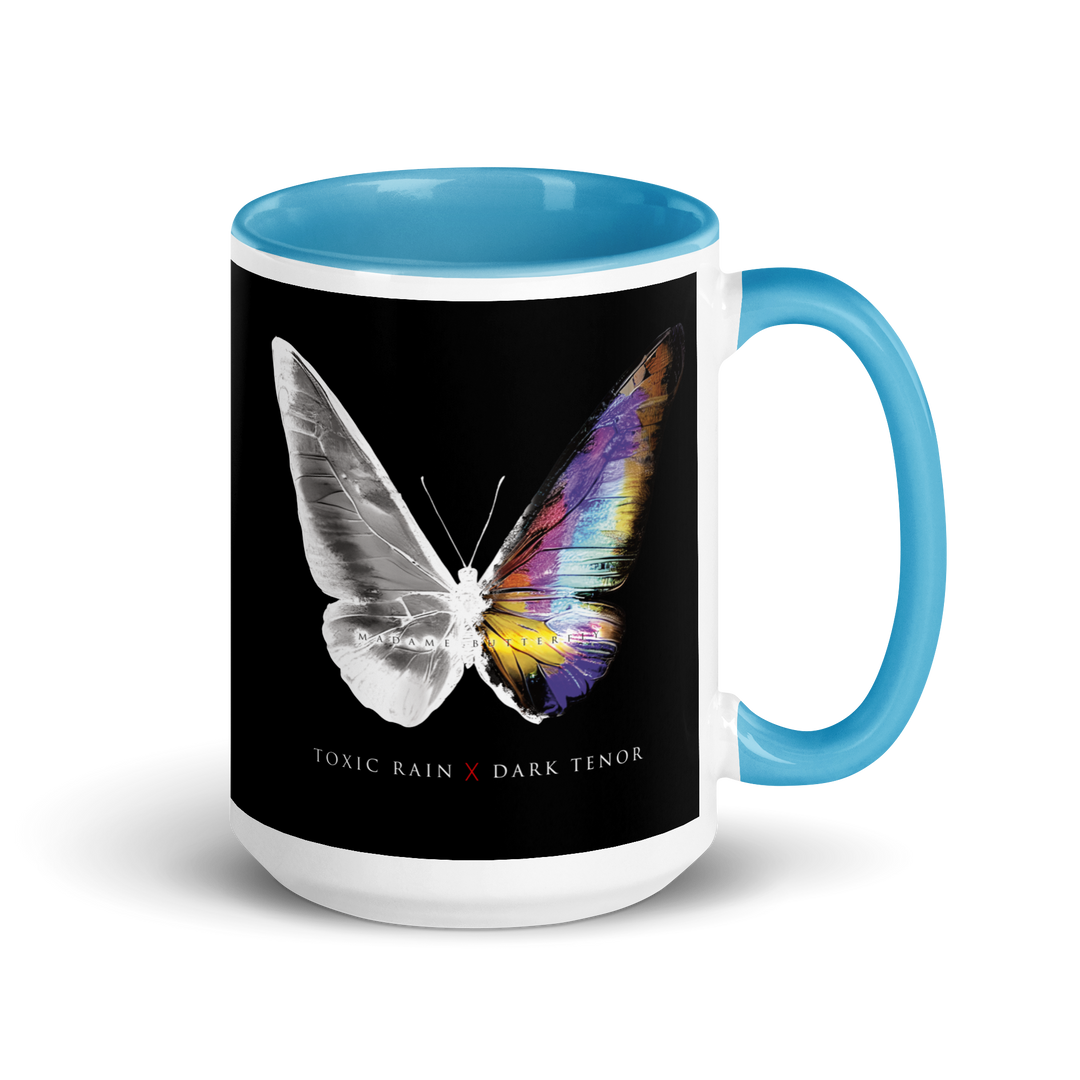 Mug with colored interior - Toxic Rain, Madame Butterfly, Butterfly