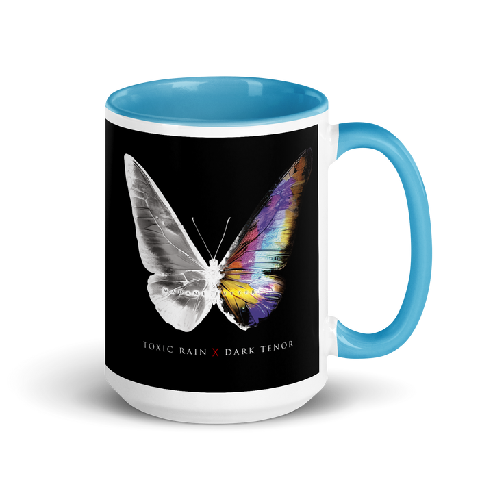 Mug with colored interior - Toxic Rain, Madame Butterfly, Butterfly