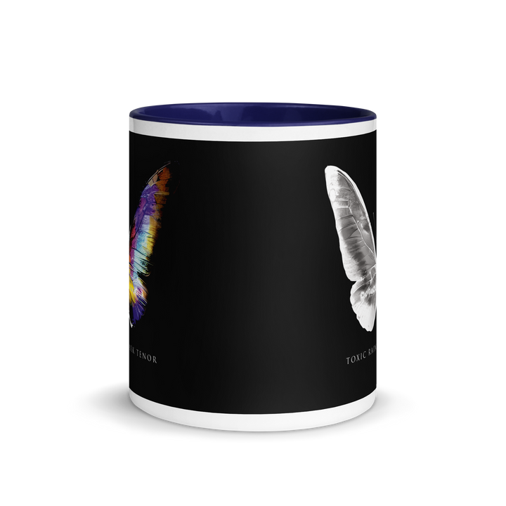 Mug with colored interior - Toxic Rain, Madame Butterfly, Butterfly