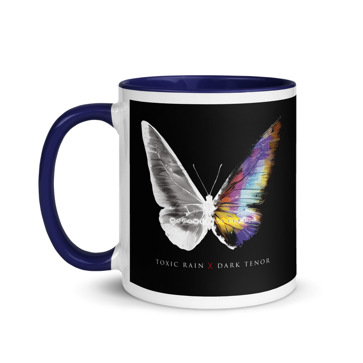 Mug with colored interior - Toxic Rain, Madame Butterfly, Butterfly