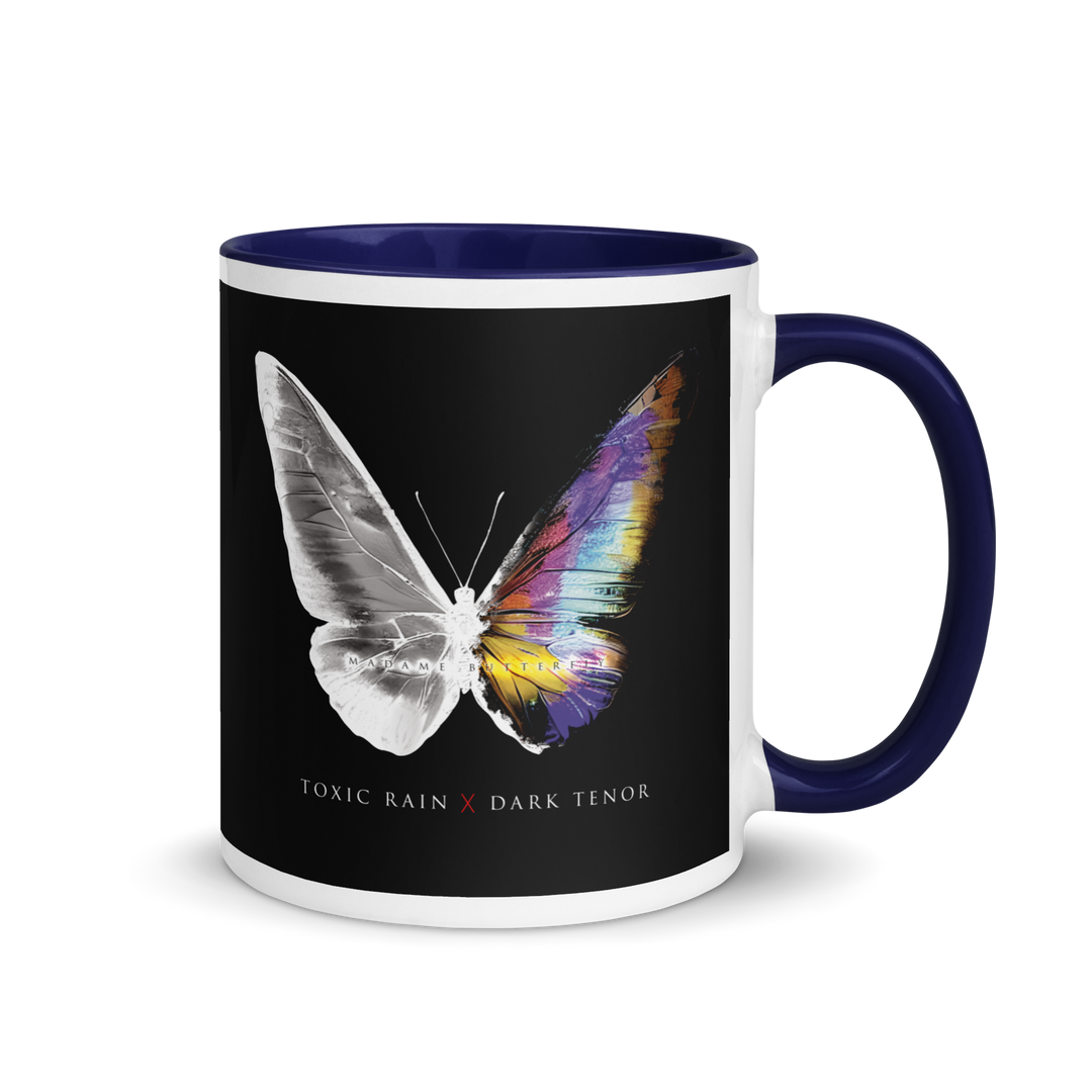 Mug with colored interior - Toxic Rain, Madame Butterfly, Butterfly